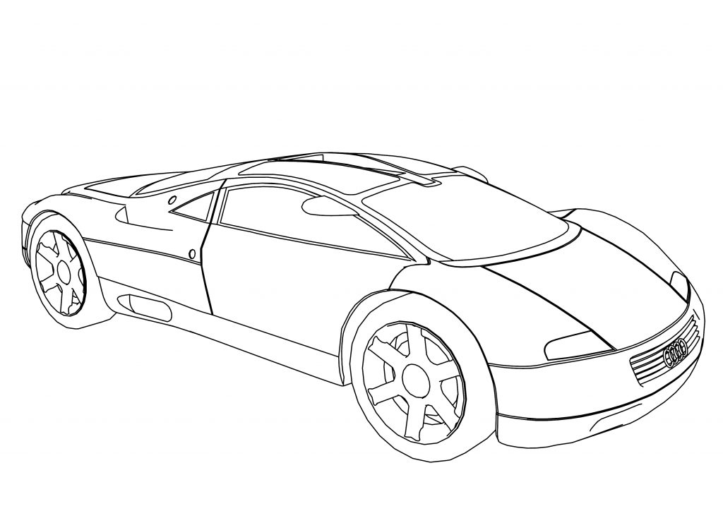 Audi Avus Car Coloring Page - Wecoloringpage.com