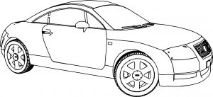 Audi TT 2 Car Coloring Page