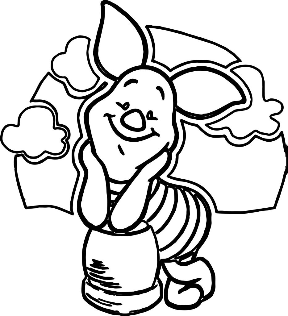 Baby Piglet From Winnie The Pooh Coloring Page - Wecoloringpage.com