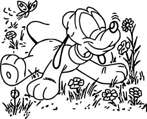 Baby Pluto Nose Coloring Page