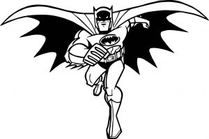 Batman Wb Studios Mural Coloring Page