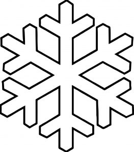 Bold Snowflake Coloring Page