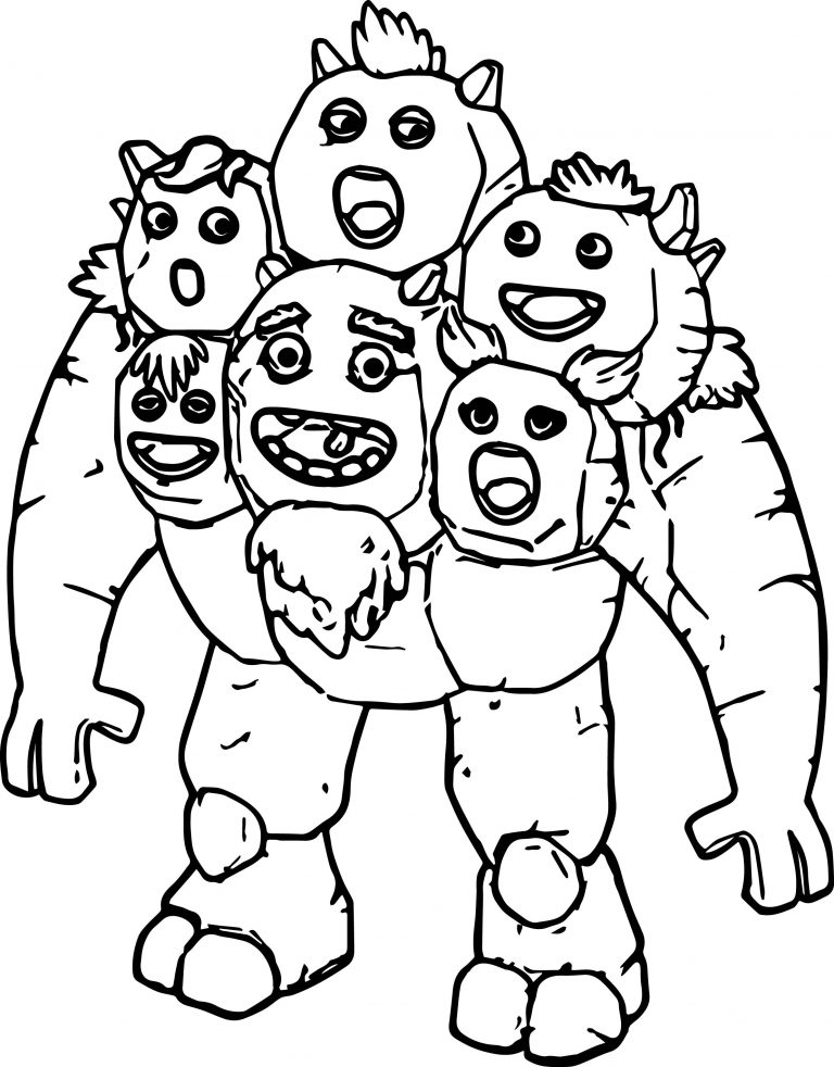 Breeding Stone Monsters Coloring Page - Wecoloringpage.com