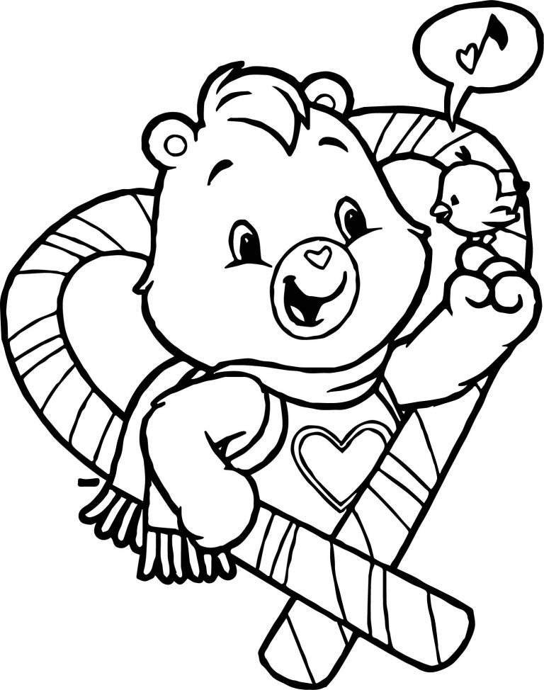 Care Bears And Bird Adventures in Care A Lot Coloring Page ...