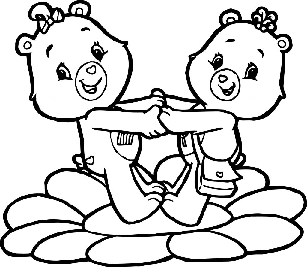 Care Bears Flower Adventures in Care A Lot Coloring Page ...