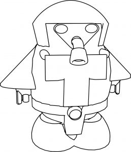 Cartoon Space Man Coloring Page