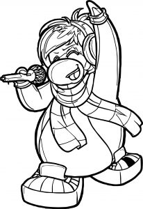 Club Penguin Music Time Coloring Page