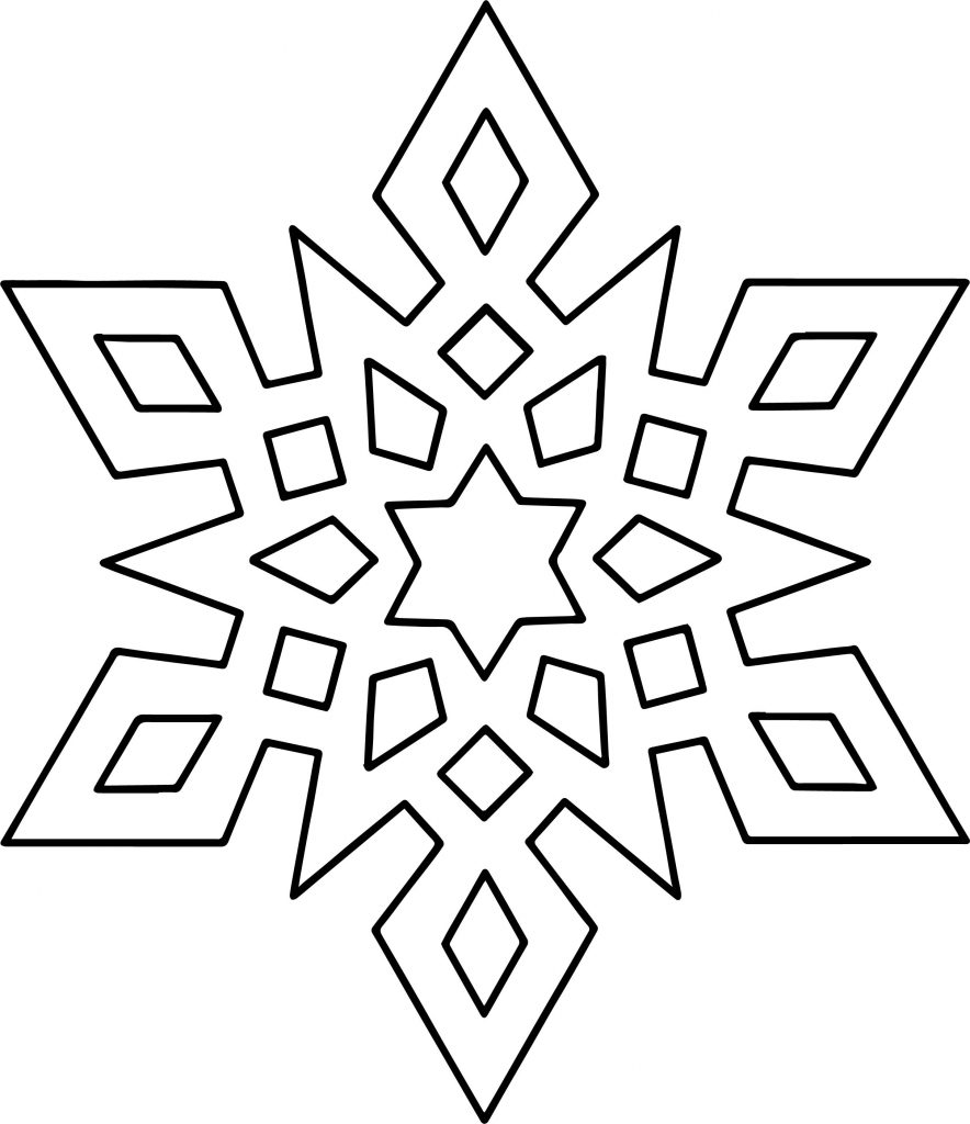 Crystal Snowflake Coloring Page - Wecoloringpage.com