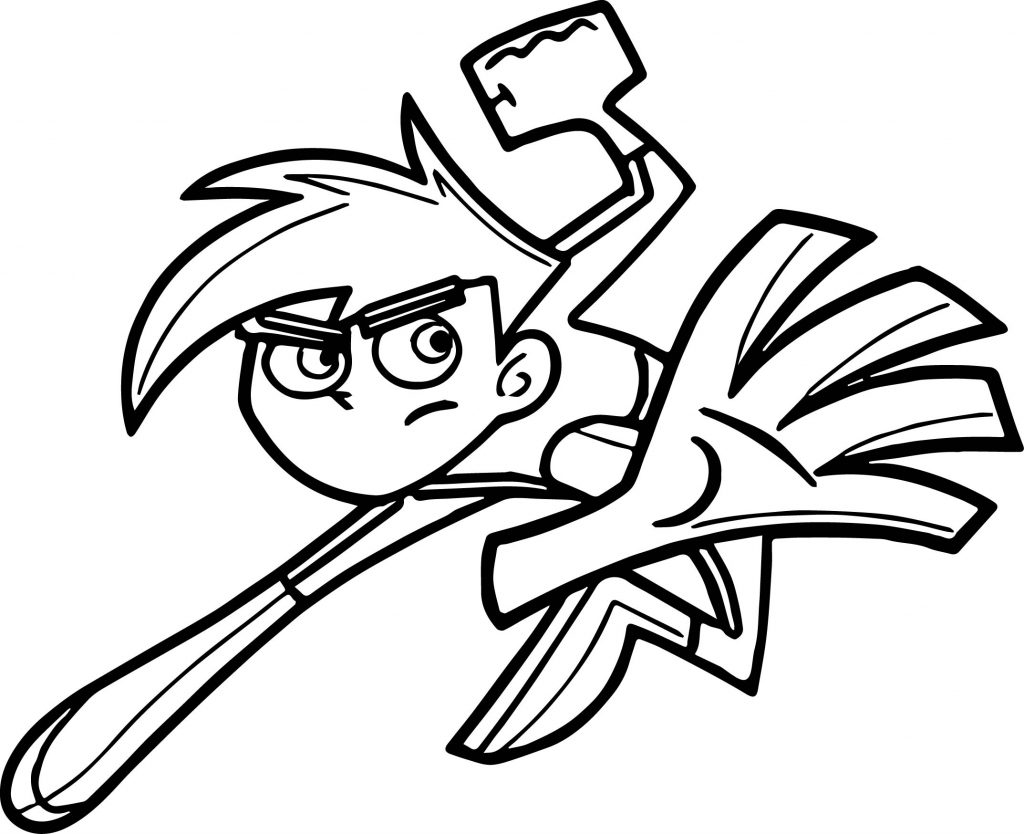 Danny Phantom Car Bumper Coloring Page - Wecoloringpage.com