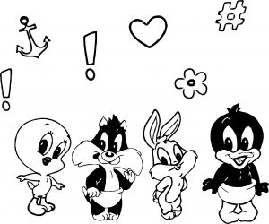 Disney Room Cute Baby Bugs Bunny Coloring Page