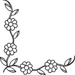 Flower Border Coloring Page | Wecoloringpage.com