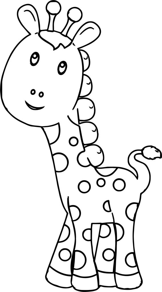 Giraffe Preschool Coloring Page - Wecoloringpage.com