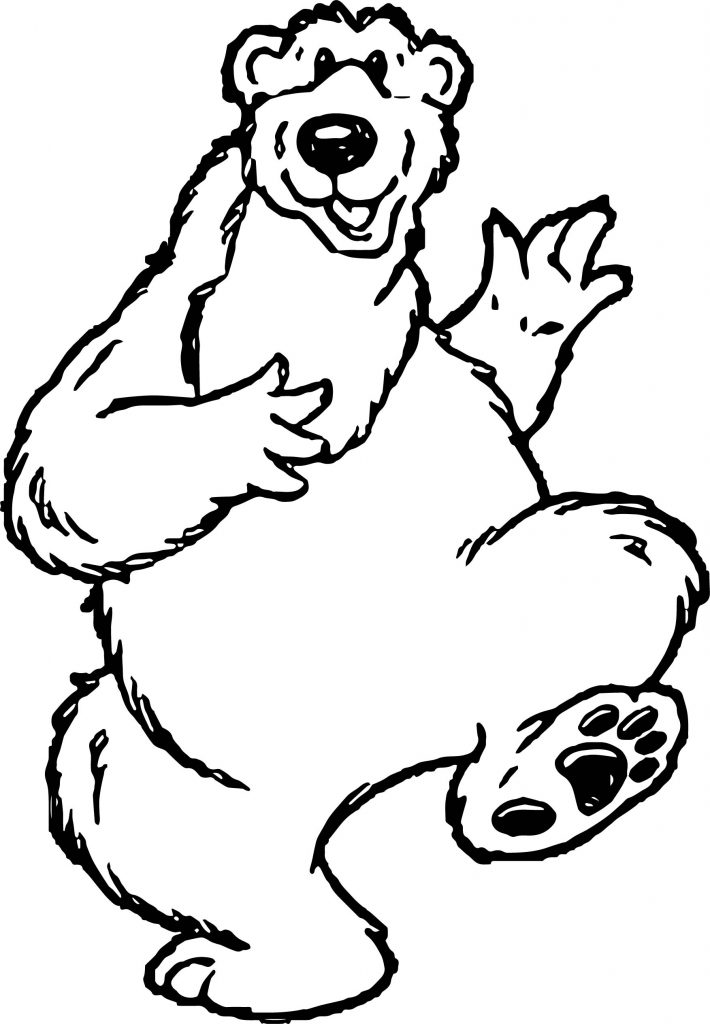 Happy Bear Coloring Page - Wecoloringpage.com