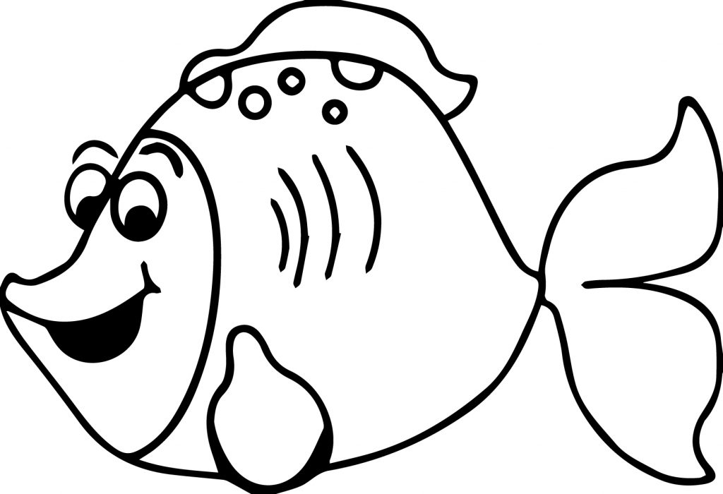 Just Cartoon Fish Coloring Page Sheet - Wecoloringpage.com