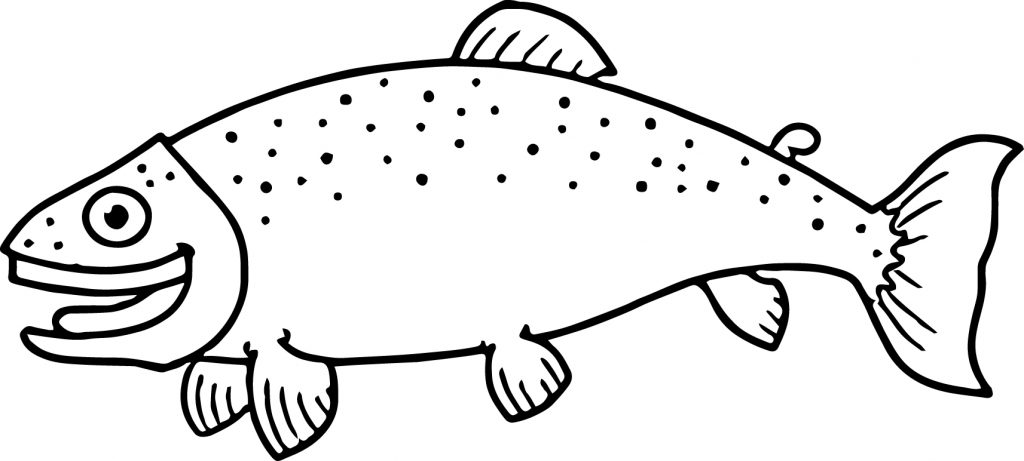 Cook Fish Coloring Cook Pan Fish Coloring Page - Wecoloringpage.com