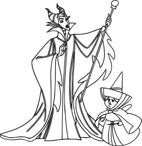 Maleficent Merry Weather Coloring Page