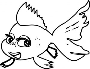 Many Cartoon Fish Coloring Page Sheet