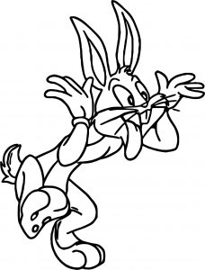 New Crazy Motion Bugs Bunny Coloring Page
