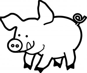 Pig Piglet Coloring Page