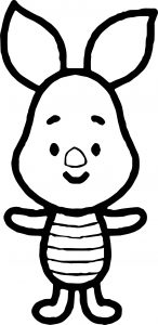 Piglet Cute Coloring Page