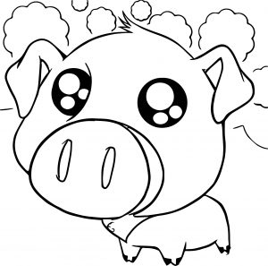 Piglet Drawing Coloring Page