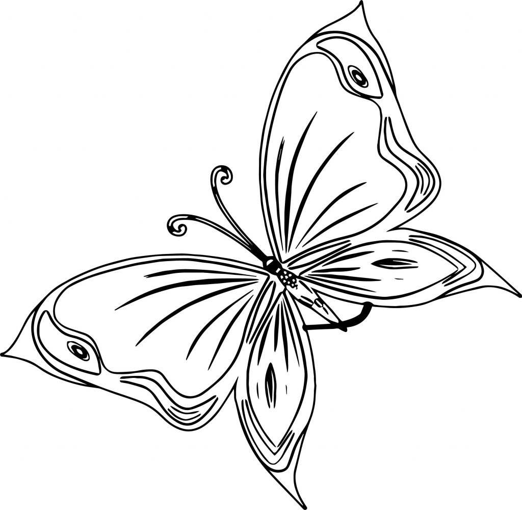 Red Butterfly Coloring Page - Wecoloringpage.com