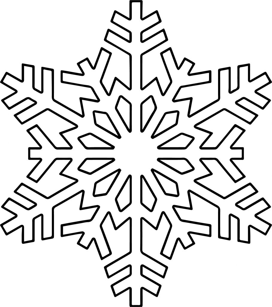 Snowflake One Coloring Page - Wecoloringpage.com