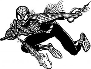 Spiderman Cartoon HD Spider Man Coloring Page