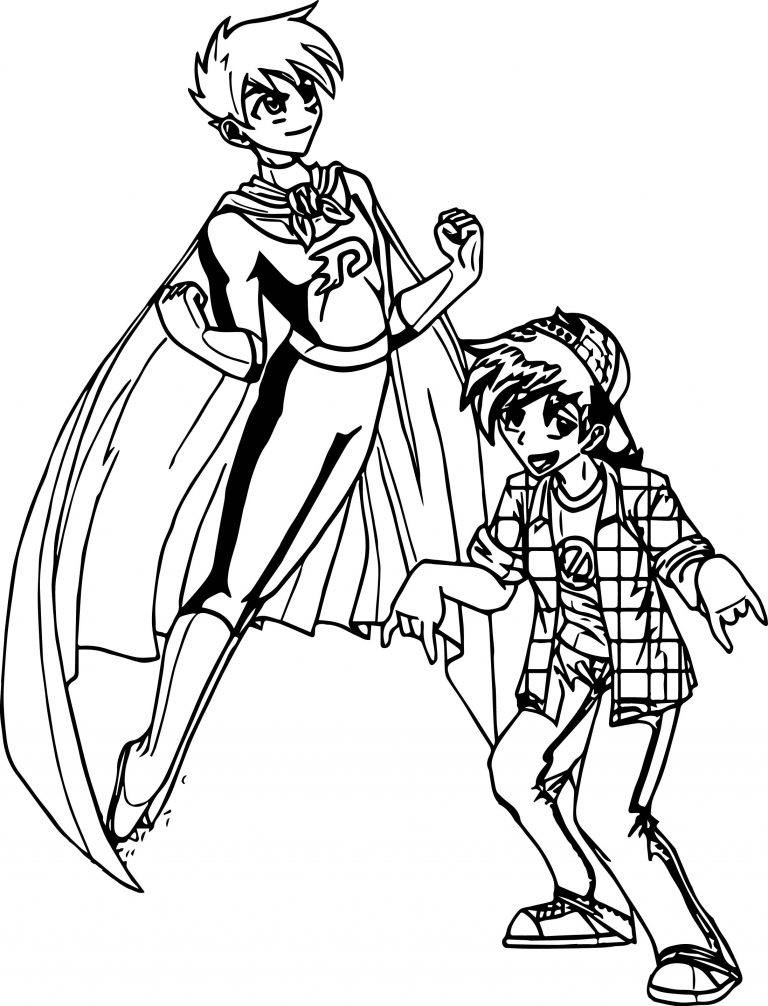 Super Danny And Fun Danny Coloring Page Wecoloringpage