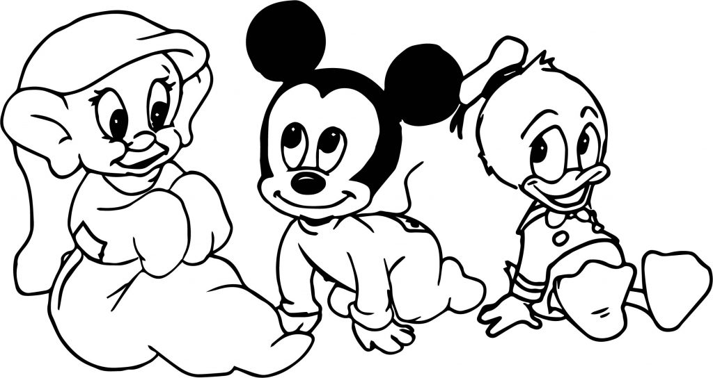 Baby Mickey Other Friends Coloring Page - Wecoloringpage.com