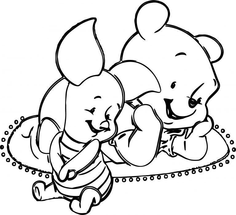 Baby Pig Pooh Coloring Page - Wecoloringpage.com