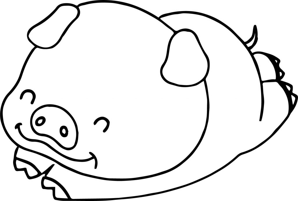 Baby Piglet Winnie The Pooh Stretch Coloring Page - Wecoloringpage.com