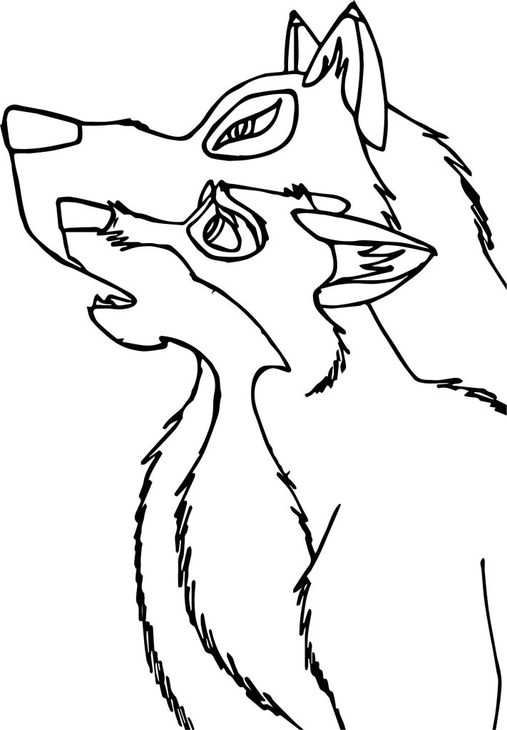 Balto And Aniu Wolf Coloring Page - Wecoloringpage.com