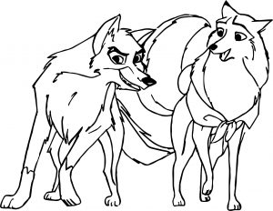 Balto And Jenna Together Coloring Pages