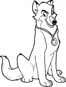Balto Kaltag Wolf Coloring Page