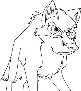 Balto Wolf Think Coloring Page