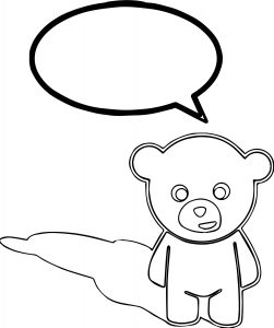 Bear Bubble Coloring Page