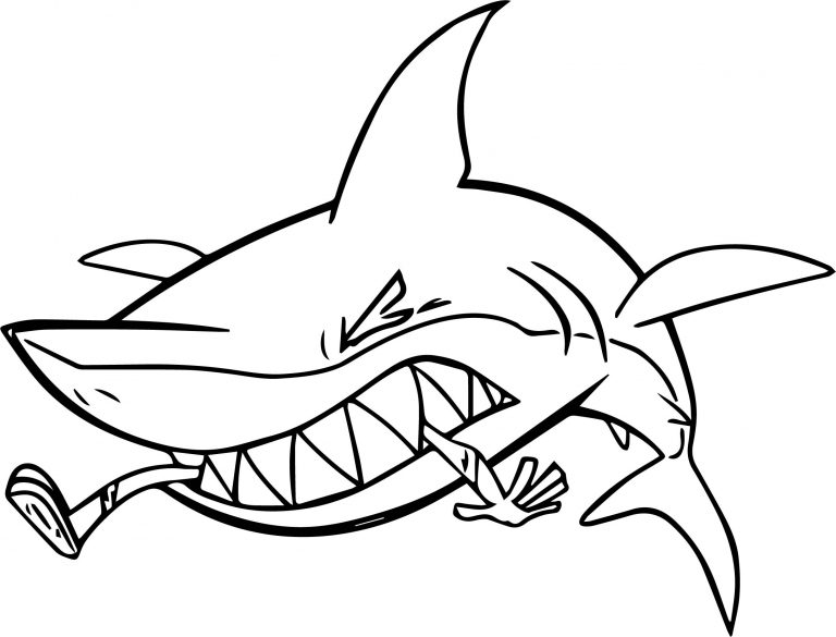 Beast Boy Shark Attacking Aqualad Coloring Page | Wecoloringpage.com