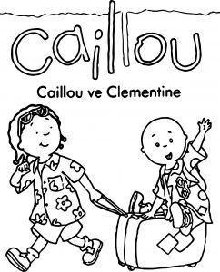 Caillou Ve Clementin Caillou Coloring Page