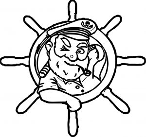 Captain Rudder Man Coloring Page