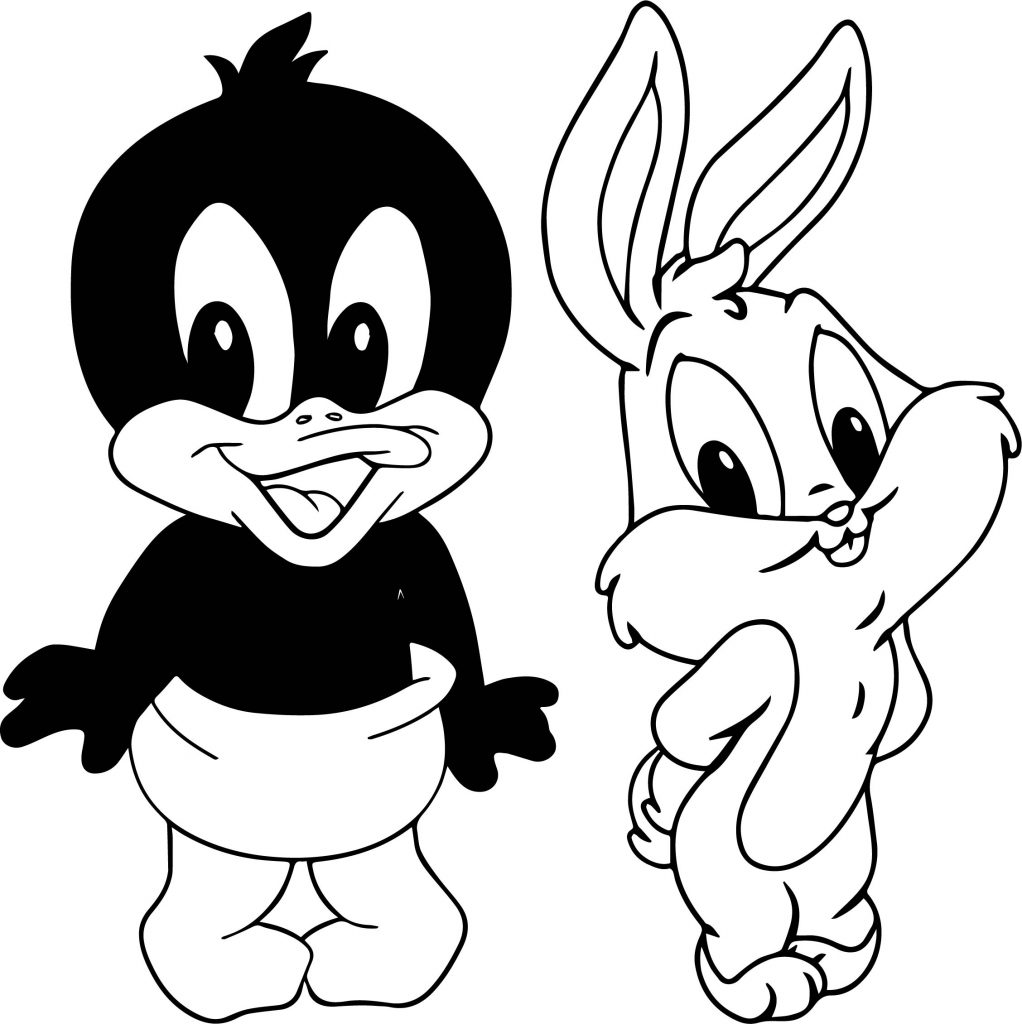 Ducky And Bunny Coloring Pages - boringpop.com