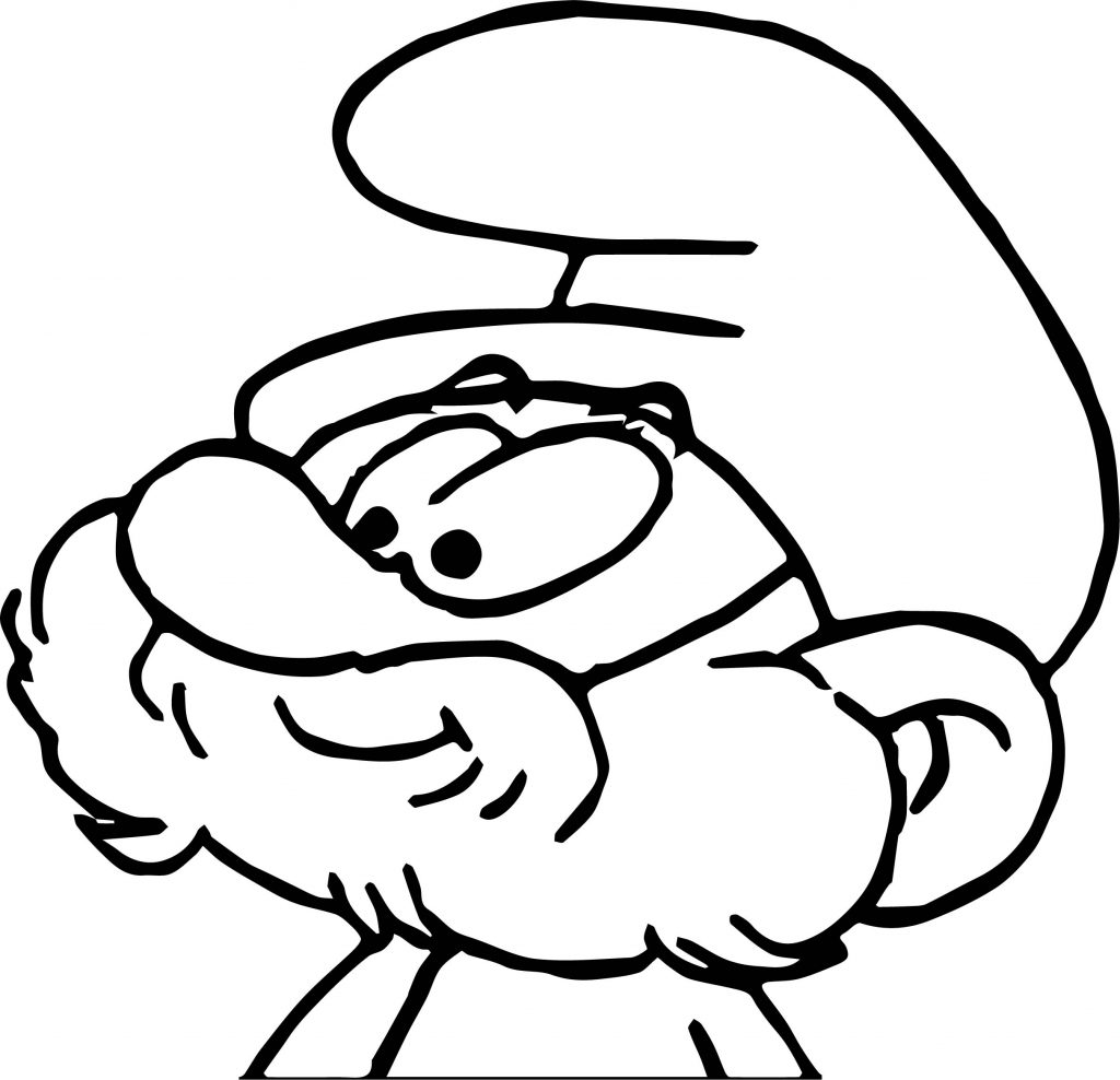 Papa Big Smurf Coloring Page - Wecoloringpage.com