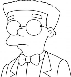 Smithers Simpsons Coloring Page