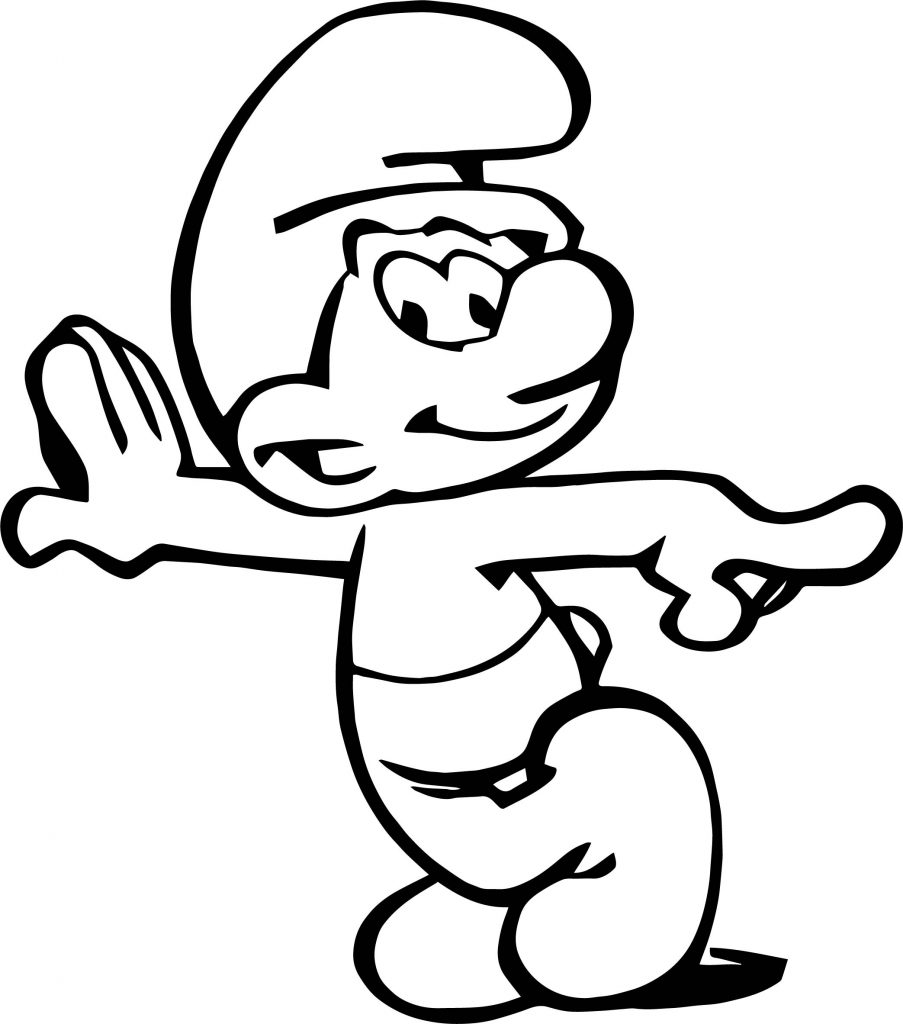 Smurf Cartoon Wallpaper Smurf Coloring Page - Wecoloringpage.com