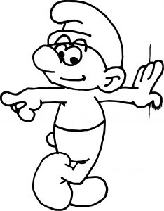Smurf Look Coloring Page