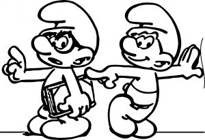 Smurf Look This Smurf Coloring Page
