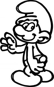 Smurf Say Smurf Coloring Page