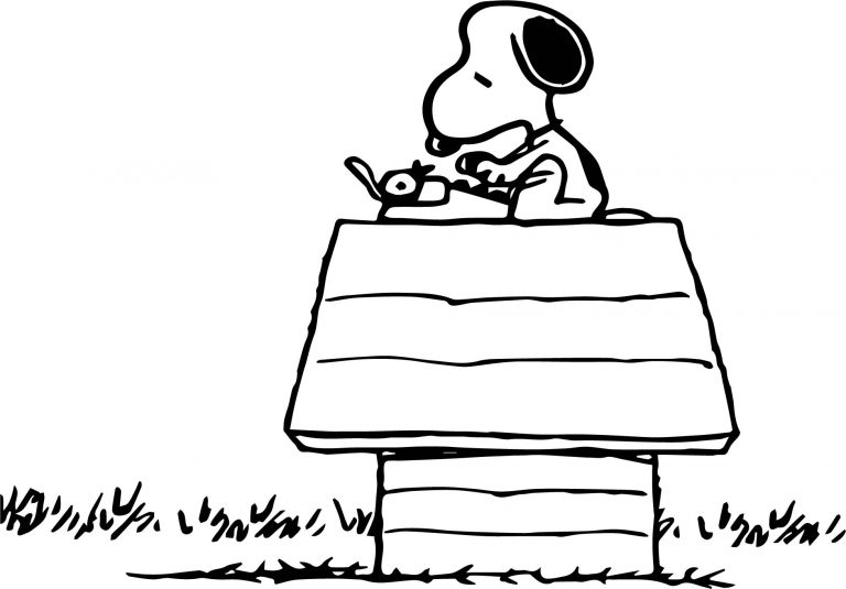 Snoopy Free Download Coloring Page - Wecoloringpage.com