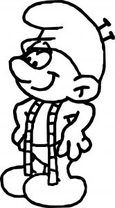 Tailor Smurf Coloring Pages
