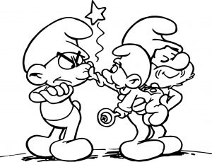 The Smurfs Cartoon Image Papa Smurf Smurf Coloring Page